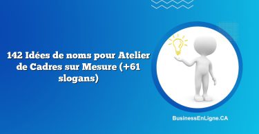142 Idées de noms pour Atelier de Cadres sur Mesure (+61 slogans)