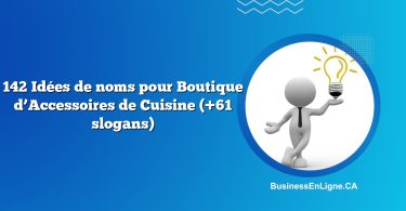 142 Idées de noms pour Boutique d’Accessoires de Cuisine (+61 slogans)