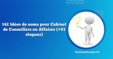 142 Idées de noms pour Cabinet de Conseillers en Affaires (+61 slogans)