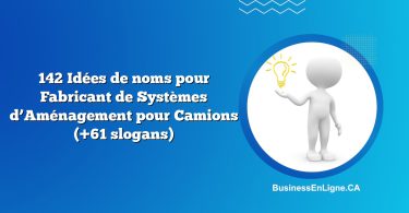 142 Idées de noms pour Fabricant de Systèmes d’Aménagement pour Camions (+61 slogans)