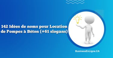 142 Idées de noms pour Location de Pompes à Béton (+61 slogans)
