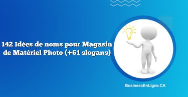 142 Idées de noms pour Magasin de Matériel Photo (+61 slogans)