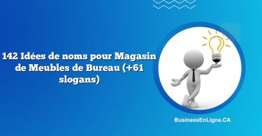 142 Idées de noms pour Magasin de Meubles de Bureau (+61 slogans)