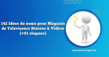 142 Idées de noms pour Magasin de Téléviseurs Stéréos & Vidéos (+61 slogans)