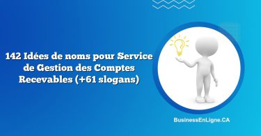 142 Idées de noms pour Service de Gestion des Comptes Recevables (+61 slogans)