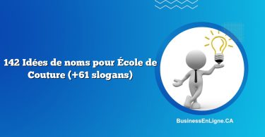 142 Idées de noms pour École de Couture (+61 slogans)