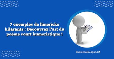7 exemples de limericks hilarants : Découvrez l’art du poème court humoristique !