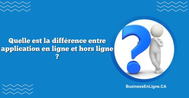 Quelle est la différence entre application en ligne et hors ligne ?