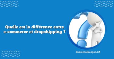 Quelle est la différence entre e-commerce et dropshipping ?