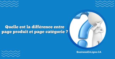 Quelle est la différence entre page produit et page catégorie ?