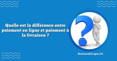 Quelle est la différence entre paiement en ligne et paiement à la livraison ?